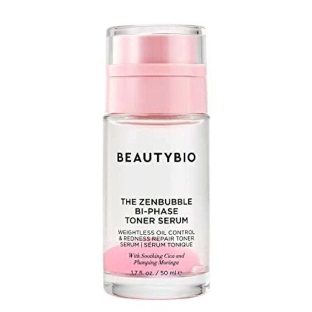 Beautybio Zenbubble Bi-Phase Toner Serum 1.7 Fl Oz Redness Repair Oil Control